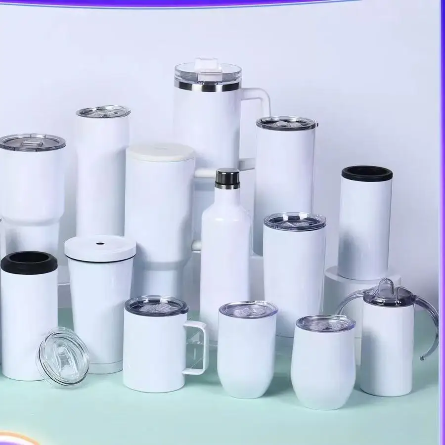 Water Bottle Blank - Copo em branco de sublimação, 6oz/30oz,