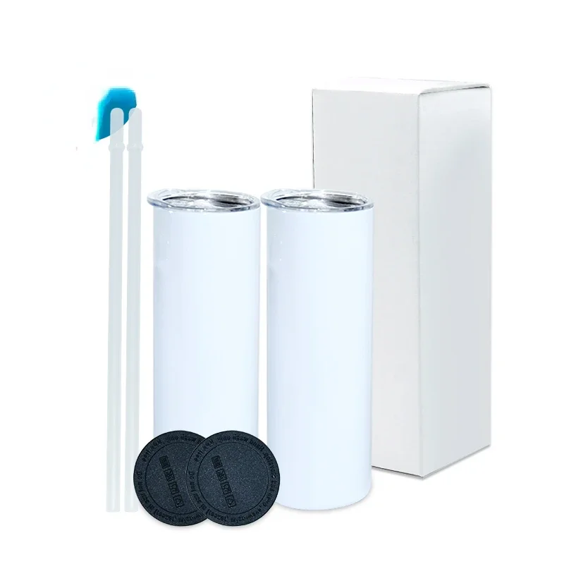 Tumbler 20Oz White - Copos Térmicos de Aço Inoxidável Brancos