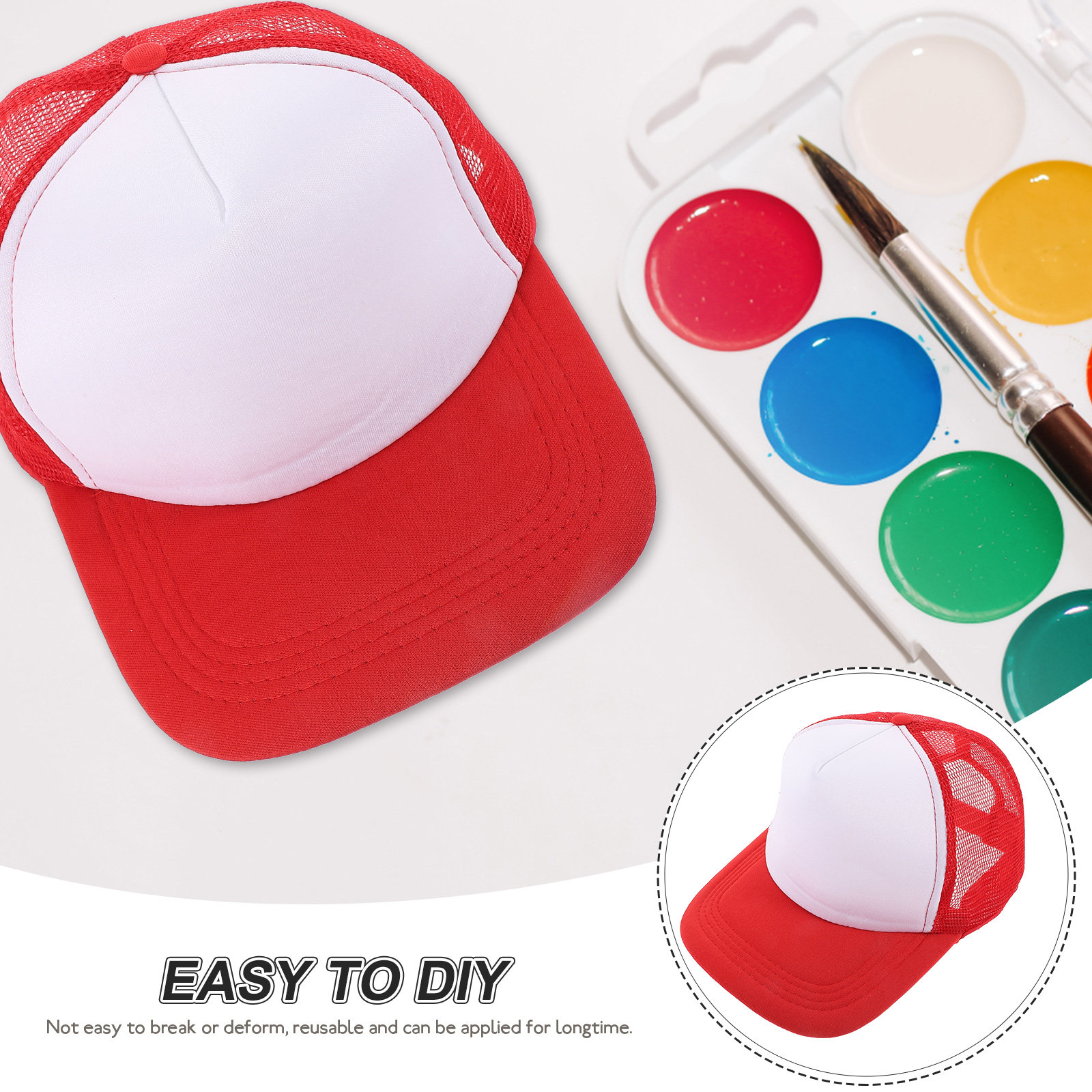 10 Bonés de Beisebol em Malha  - Hat Sublimation Blank avaliação e preço