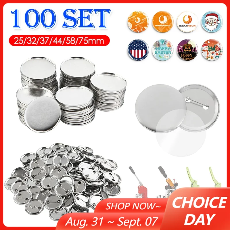 100 conjunto em branco crachá  - Button Badge Blank avaliação e preço