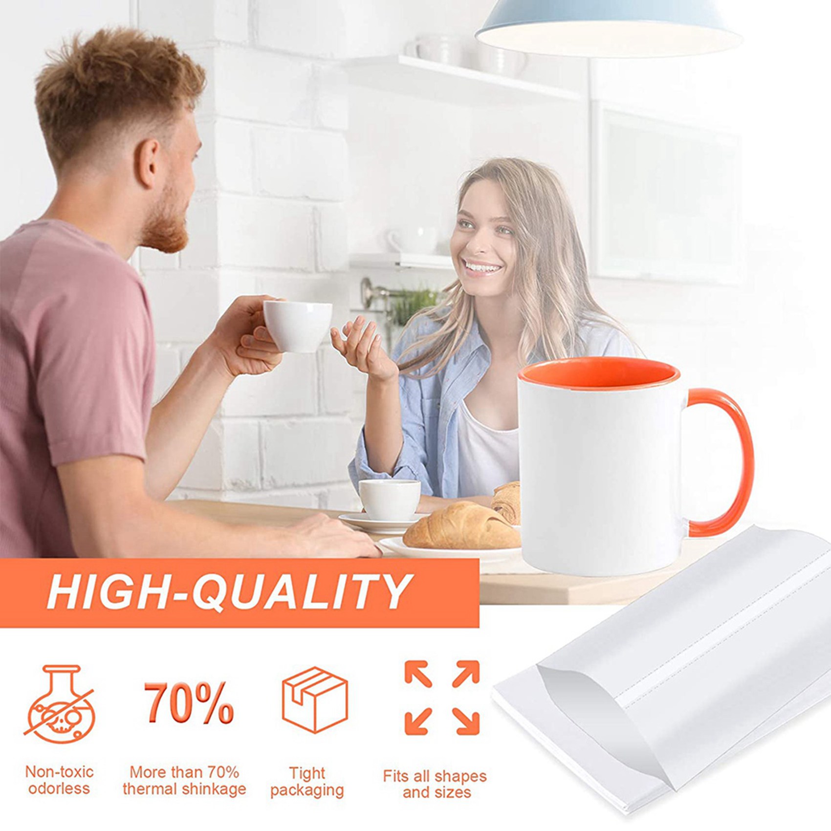 Mangas de plástico retrátil pa - Sublimation Mug White avaliação e preço