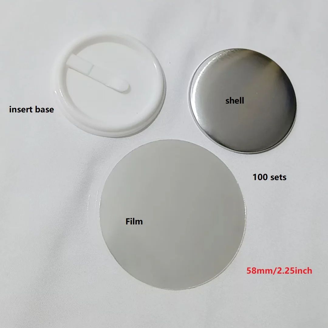 100 peças de material em branc - Button Badge Blank avaliação e preço