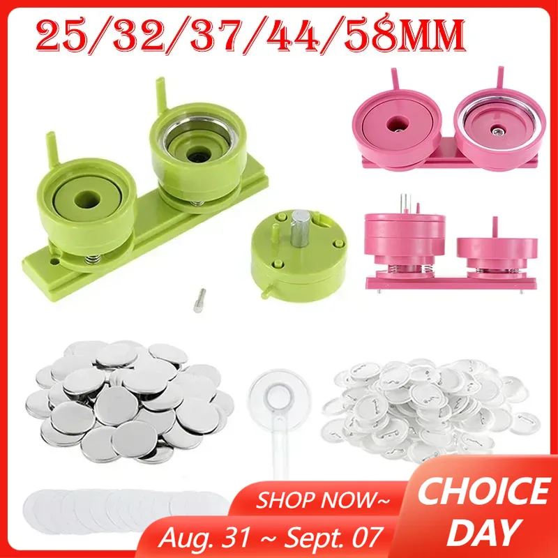 100 conjuntos 25/32/37/44/58mm - Button Badge Blank avaliação e preço