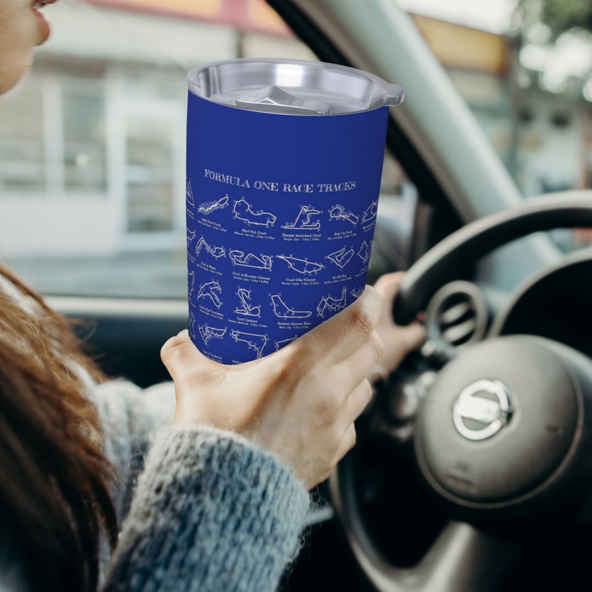 Trilhas de corrida F1 (estênci - Tumbler 20Oz White avaliação e preço